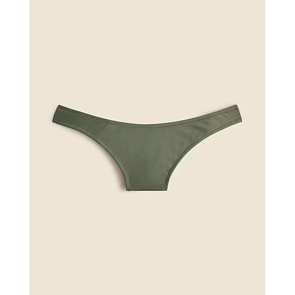J Crew Heritage 1989 High-Leg Bikini Bottom Green Sz M NWT - Picture 3 of 6